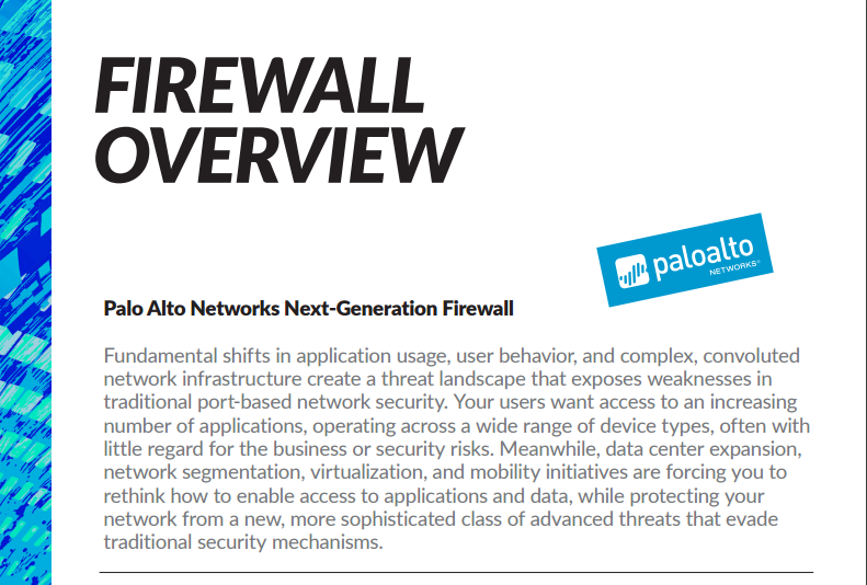 Palo Alto Firewall Feature Overview Datasheet Laketec